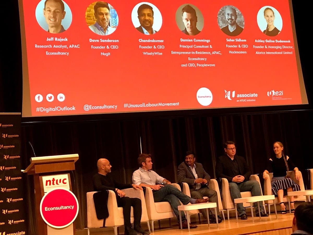 Chandra Kumar on stage — AI for Marketing keynote, January 2018