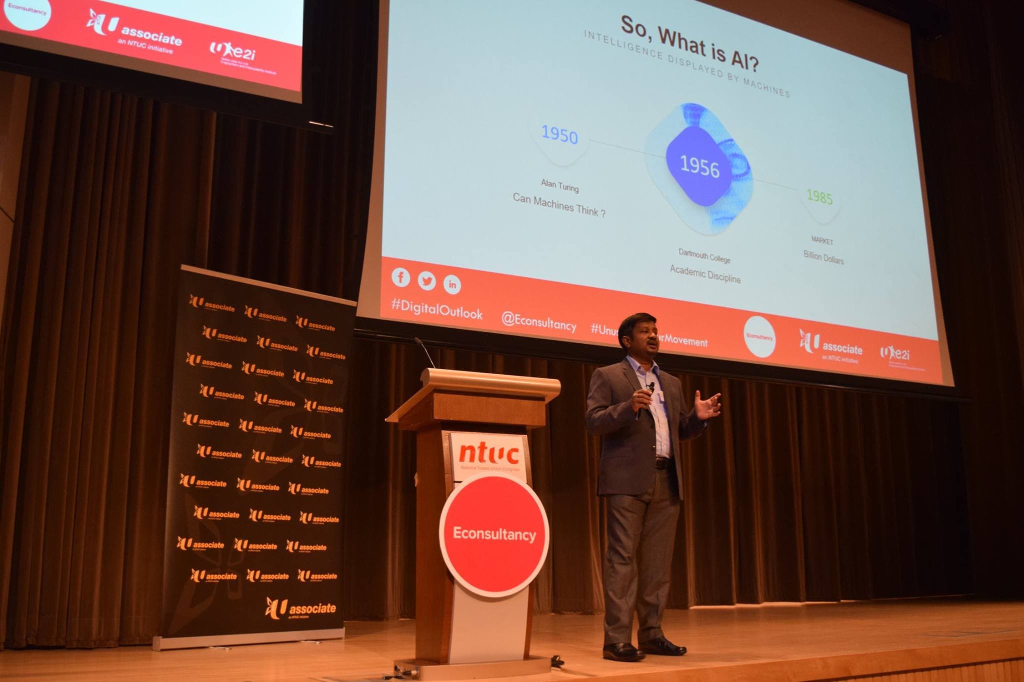 Chandrakumar Natarajan on stage