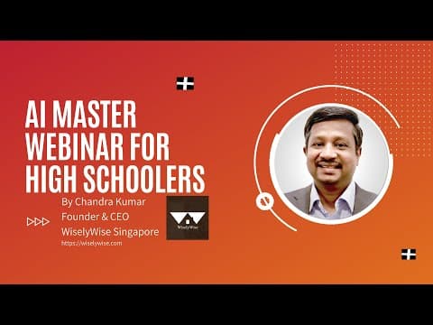AI Master Webinar for High School Students